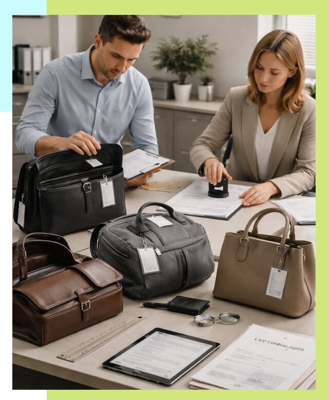 Сертификация сумок в Камне-на-Оби от 7613 руб. | Алешин-Кно