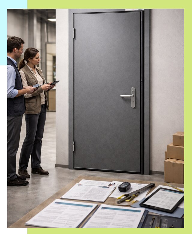 Сертификация противопожарных дверей в Камне-на-Оби от 9135 р. | Алешин-Кно