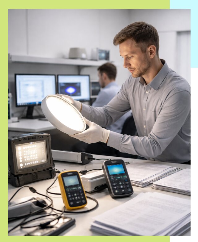 Сертификация светильников в Камне-на-Оби: испытания и оформление