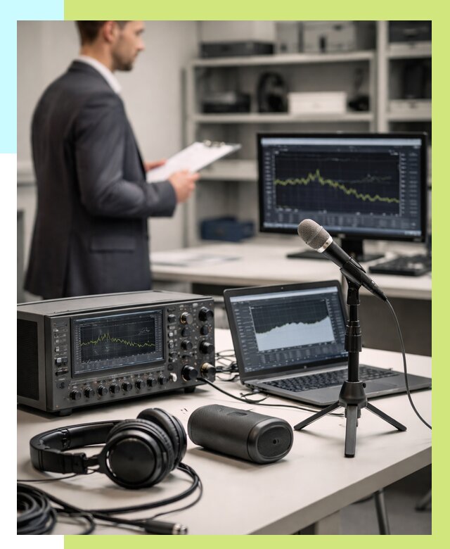 Сертификация аудиотехники в Камне-на-Оби от 15225 р., Алешин-Кно