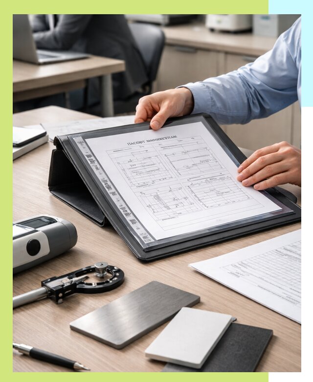 Оформление паспорта материала для продукции в Камне-на-Оби