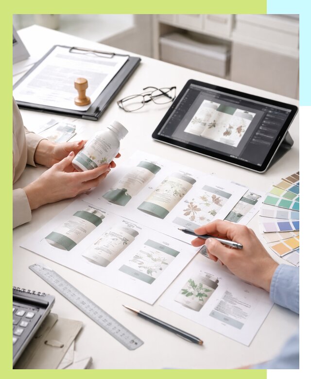 Профессиональная разработка дизайна и текста этикетки продукции в Камне-на-Оби