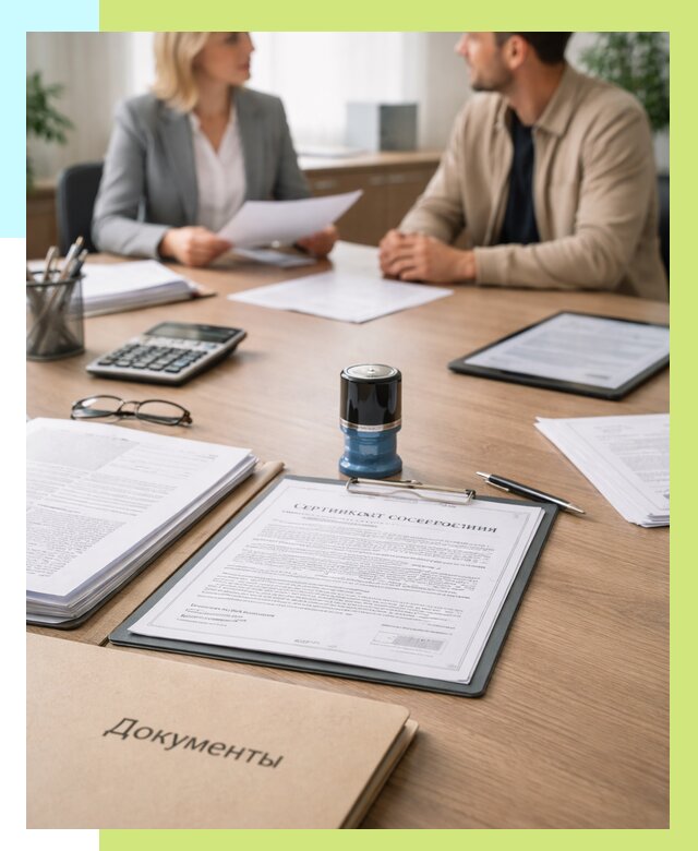 Сертификат соответствия на продукцию в Камне-на-Оби от 15225 р.|Алешин-Кно