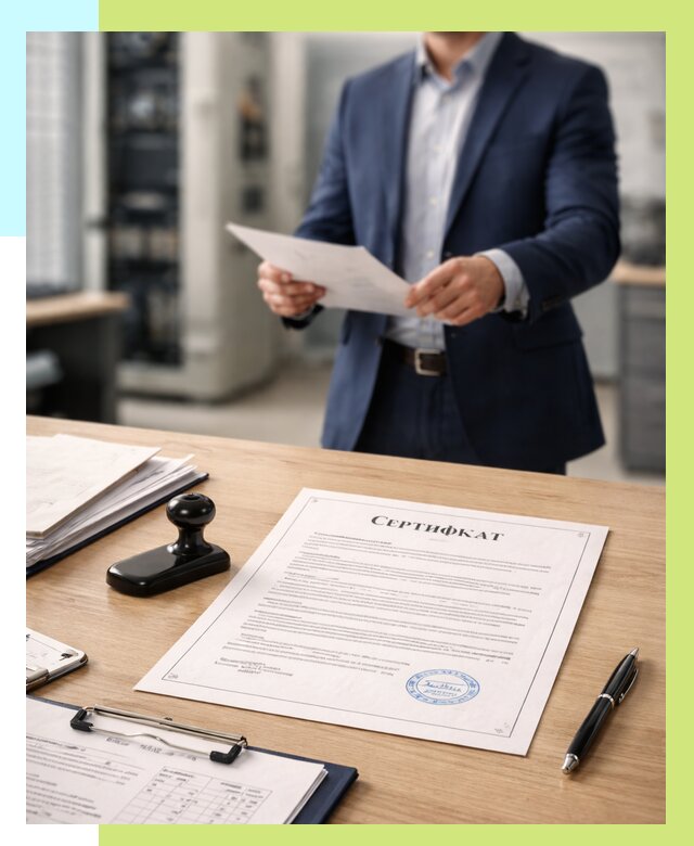 Сертификат на оборудование в Камне-на-Оби от 15225 р. | Алешин-Кно