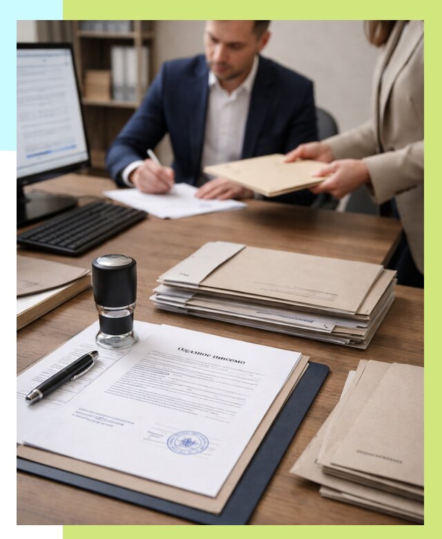 Отказное письмо для таможни в Камне-на-Оби от 3045 р, Алешин-Кно