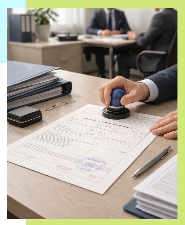 Сертификат происхождения СТ 1 в Камне-на-Оби от 4568 р. | Алешин-Кно