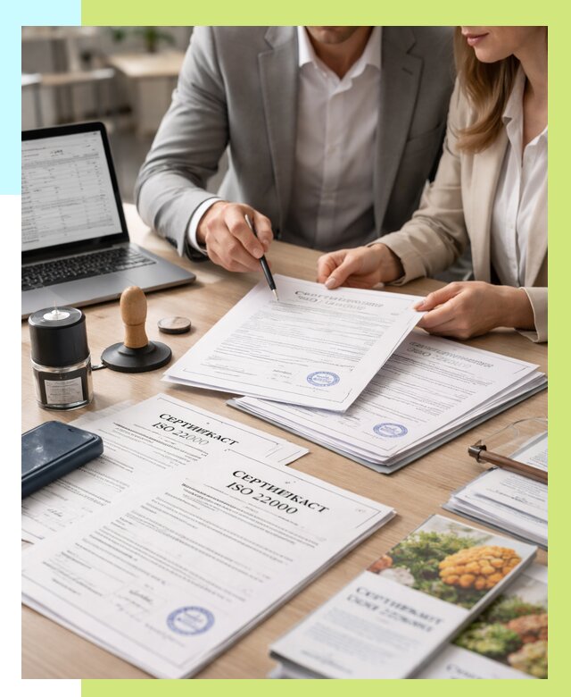 Сертификат ISO 22000 в Камне-на-Оби от 40600 р. под ключ | Алешин-Кно
