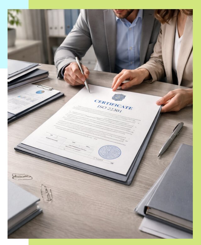 Сертификат ISO 22301 в Камне-на-Оби от 45675 р. | Алешин-Кно срочно